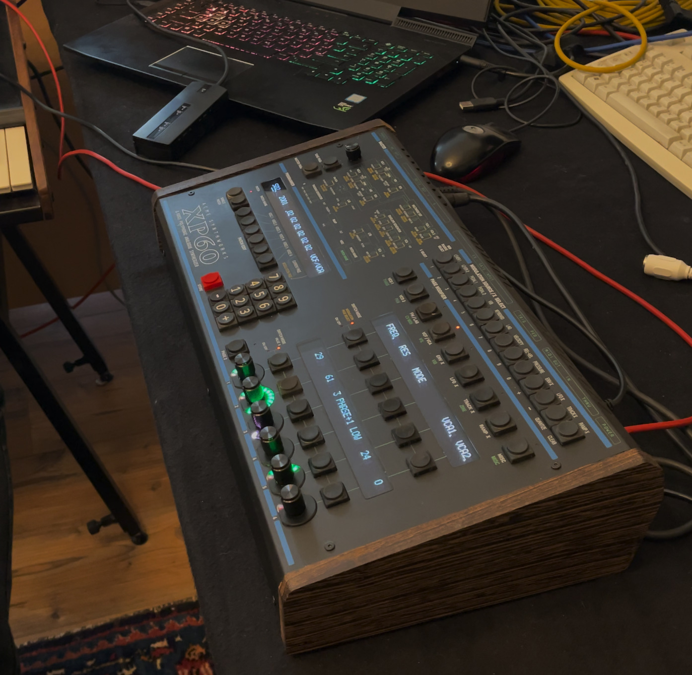 ACME XP60 development prototype connected in a working studio